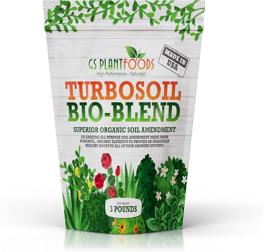 GS Plant Foods Turbo Soil Organic Bio-Blend Soil Enhancer, 3 lb