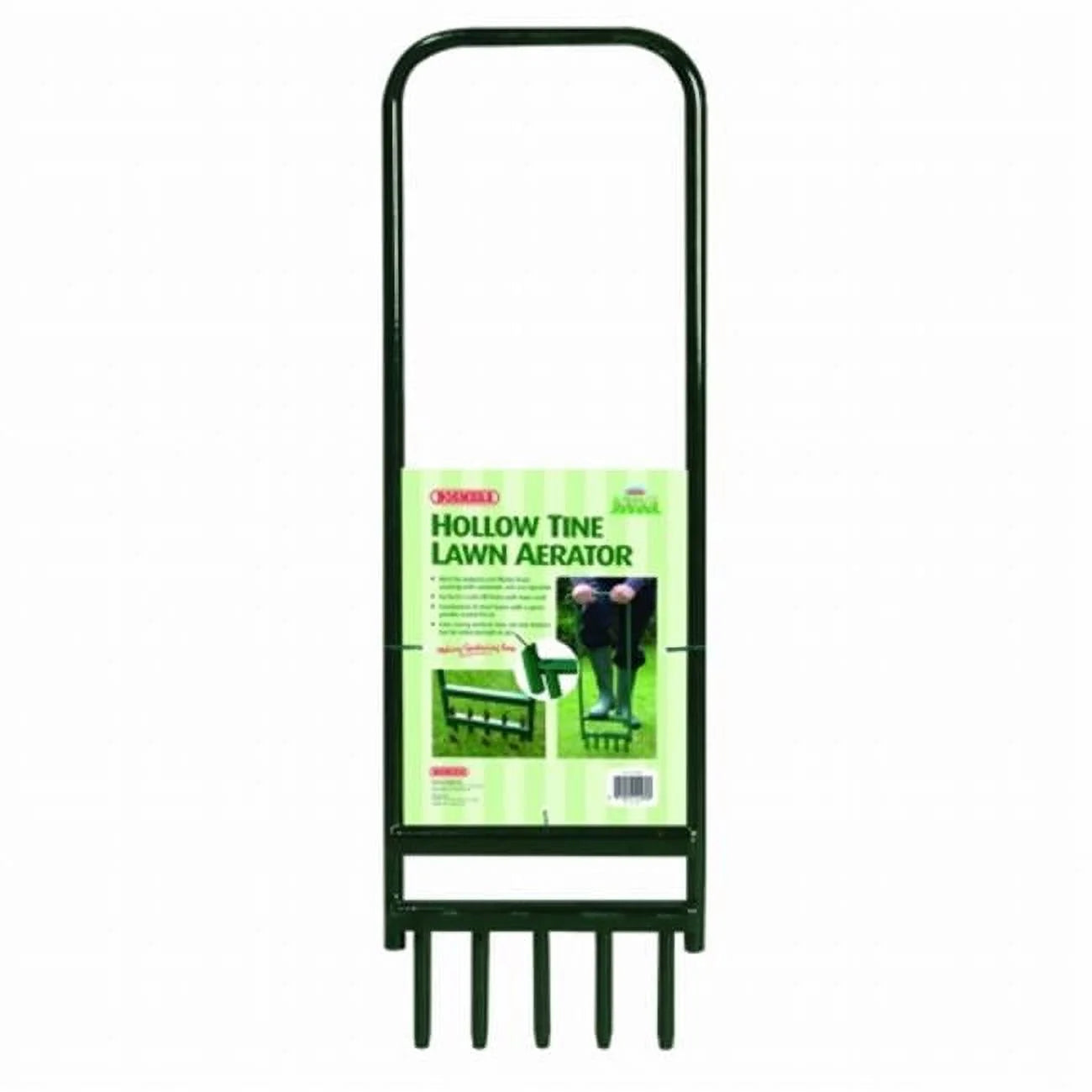 Hollow Tine 11” Manual Lawn Aerator with Powder Coated Steel Construction