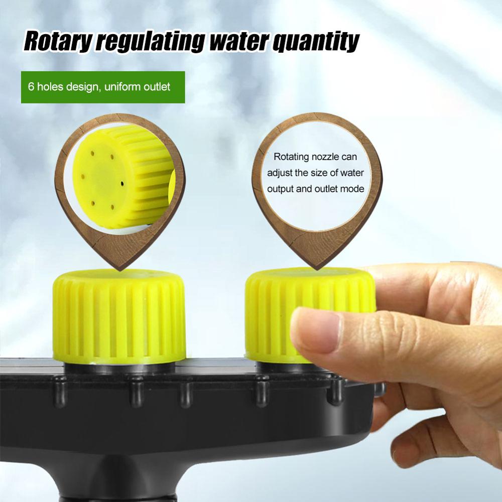 3 or 5-Outlet Adjustable Garden Sprinkler – High-Pressure Mist, Universal Hose Fit