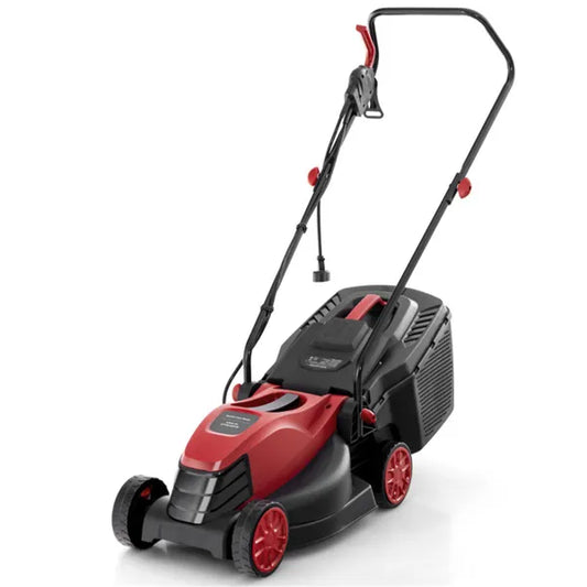12-Amp Electric Lawn Mower with 14" Cutting Width & 3 Height Adjustments