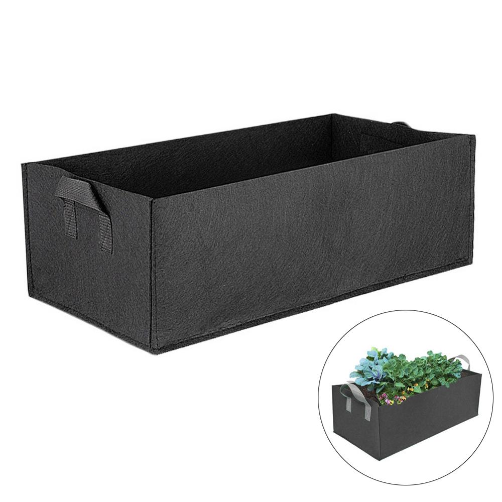 Rectangular Fabric Grow Bags - Breathable Plant Containers with Handles