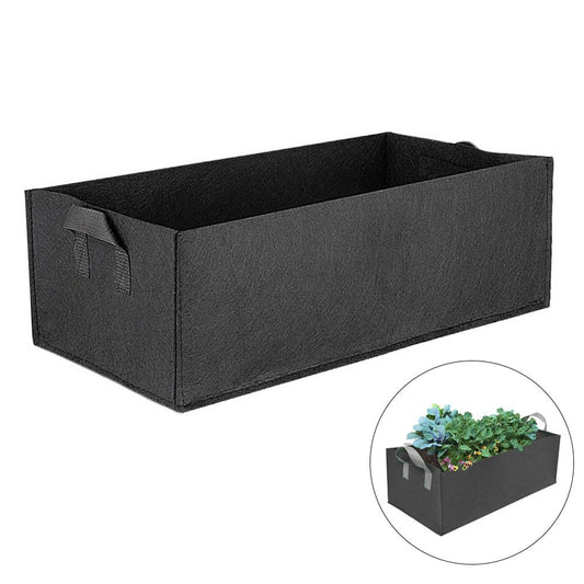 Rectangular Fabric Grow Bags - Breathable Plant Containers with Handles