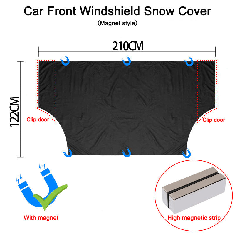 Magnetic Car Windshield Snow Cover - Front Window Ice Protector