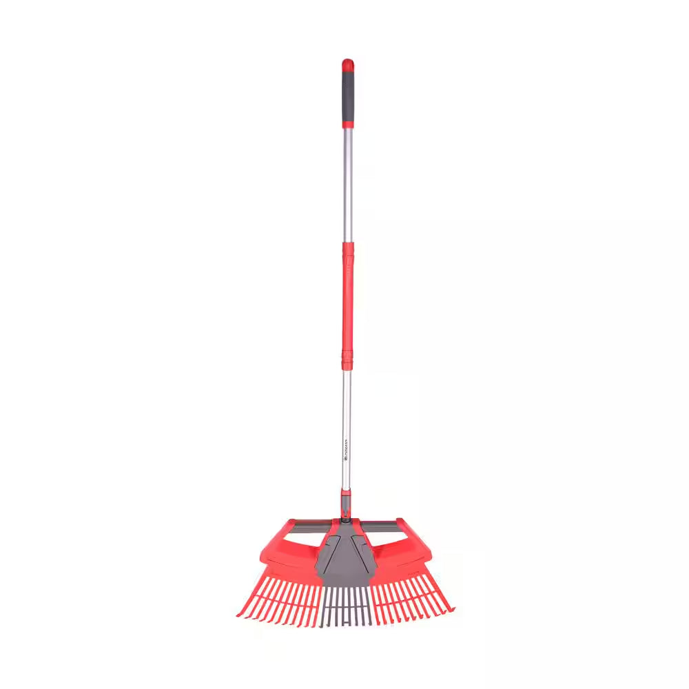 30 In. W 3-In-1 Aluminum Handle Leaf Rake