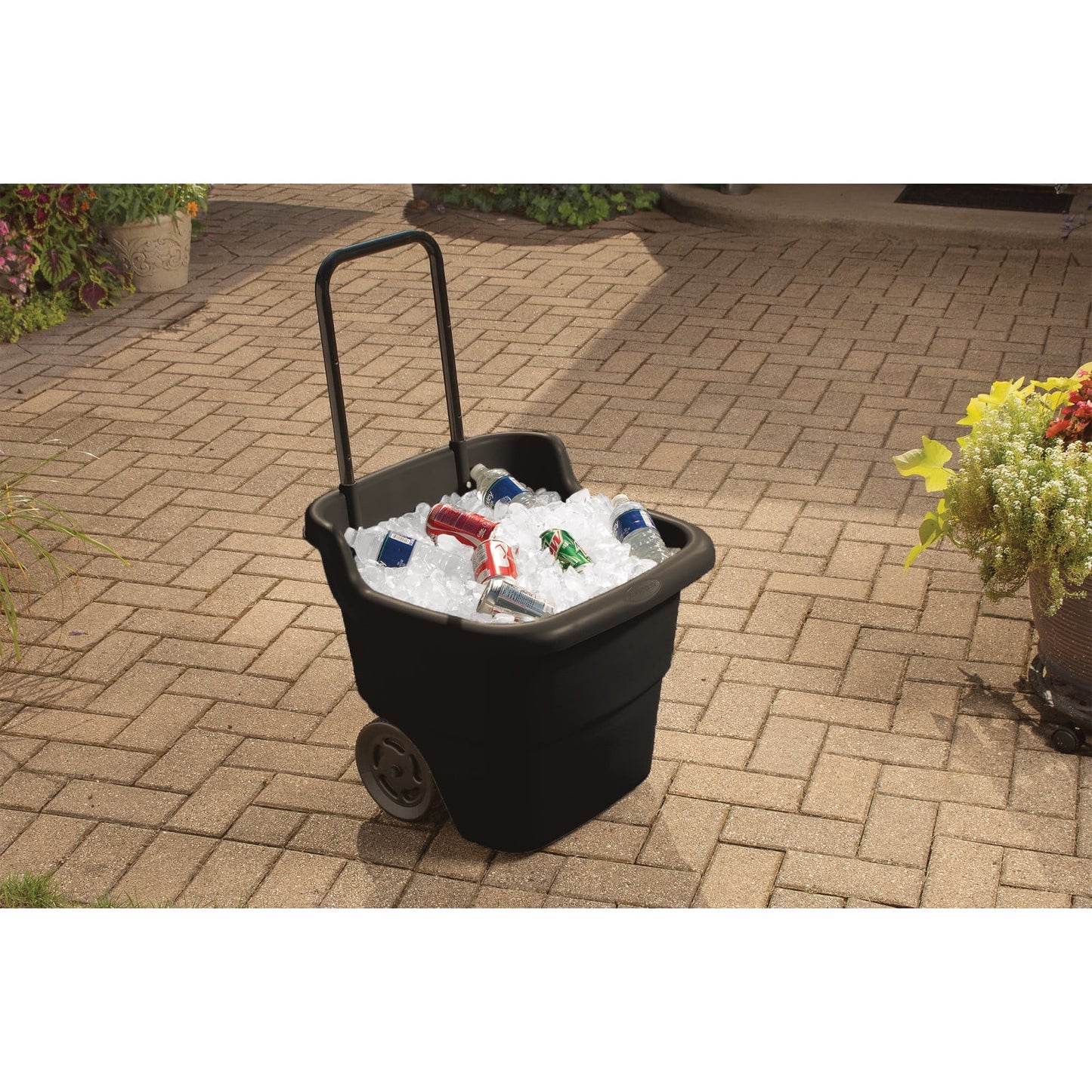 (3 Pack)  15-Gal Lawn & Garden Cart, Durable Resin Material, Assembled L: 20.75", W: 22.5", H: 35.75"