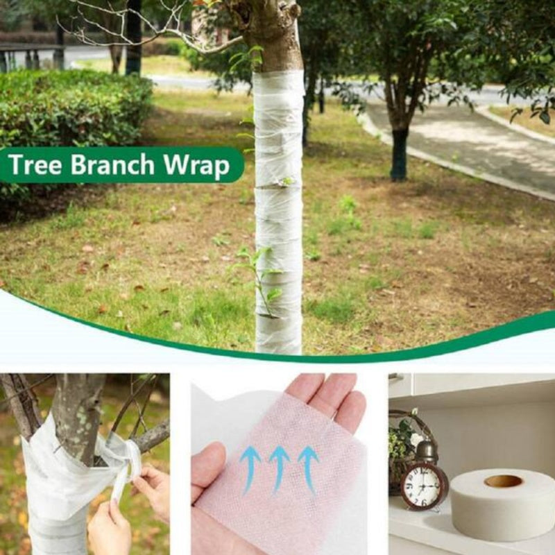 Tree Protector Wrap 333ft - Breathable White Trunk Guard for Winter