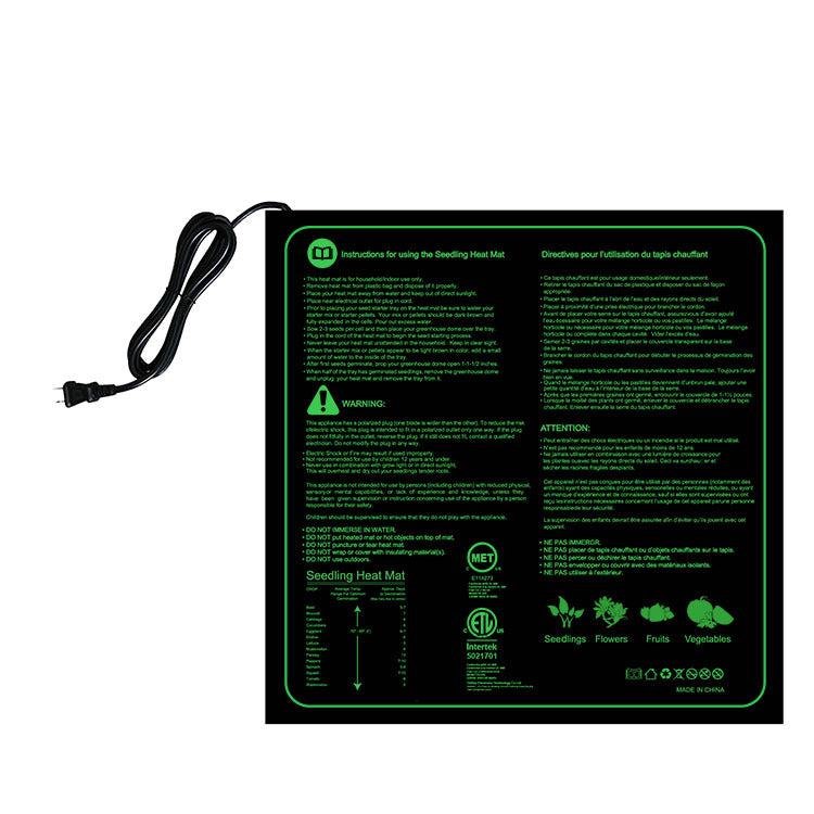 Seedling Heat Mat for Faster Germination - Waterproof Heating Pad