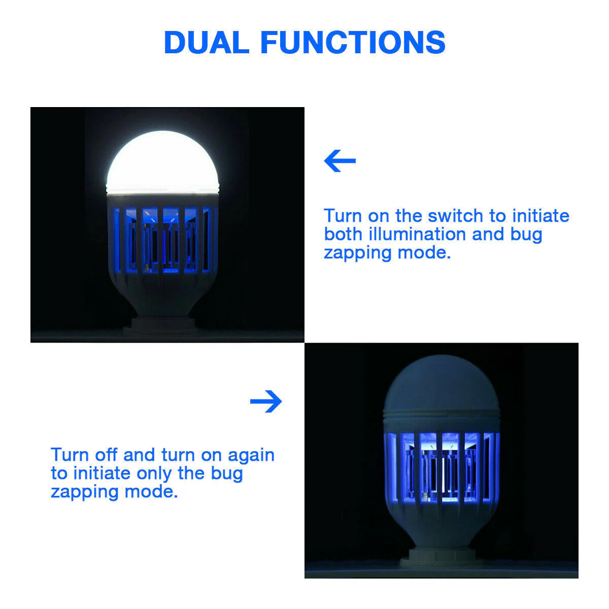 Fly Trap Killer Bug Zapper Light Mosquito Lamp