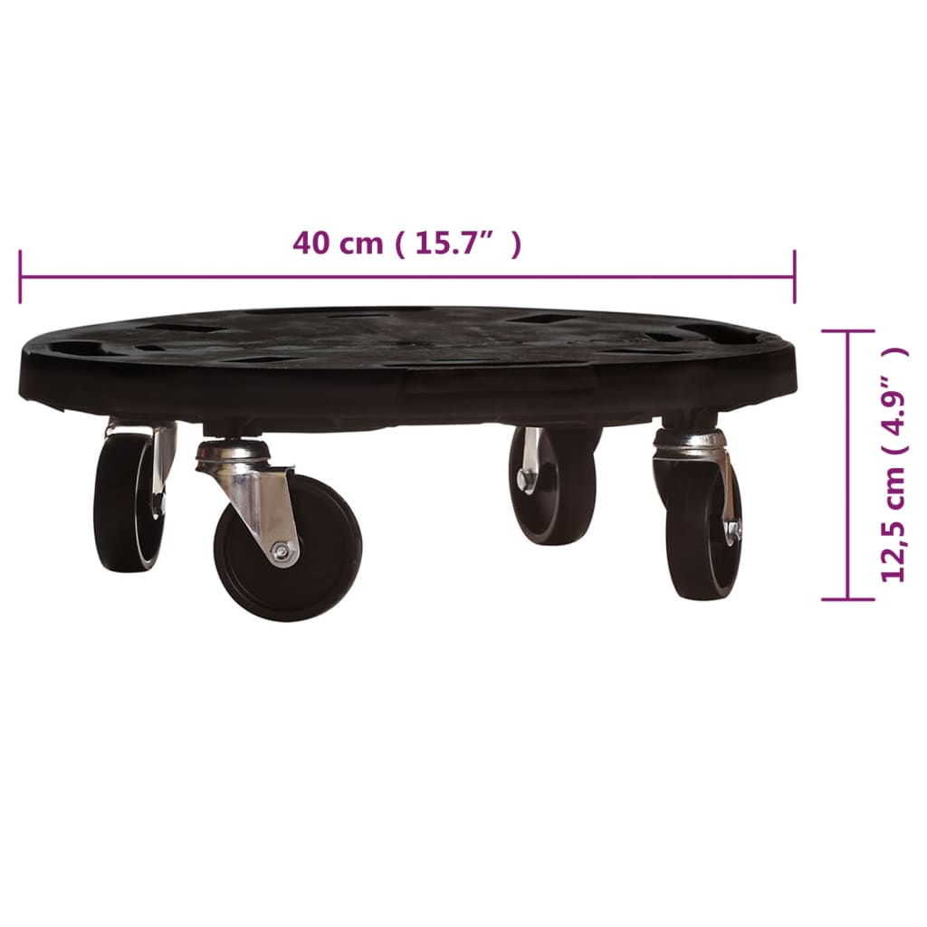 Heavy-Duty Rolling Plant Caddy - 600 lb Capacity Outdoor Pot Dolly