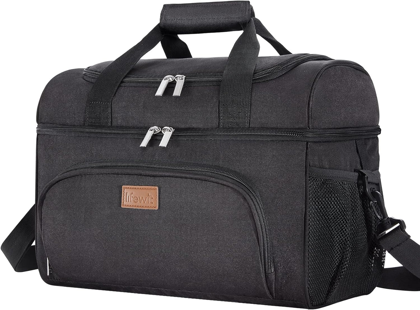 Large Cooler Bag Insulated Lunch Bag Lightweight Portable Cool Bag Double Layer for Picnic, Beach, Work, Trip