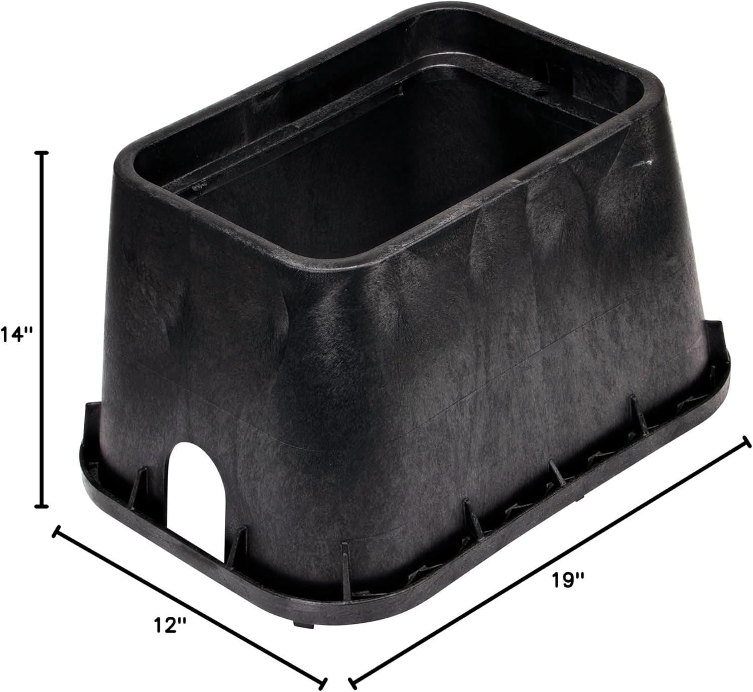 113BC* 10 In. round Valve Box and Cover, 10 In. Height, Irrigation Control Valve Lettering, Black Box, Green Overlapping Cover, Black/Green