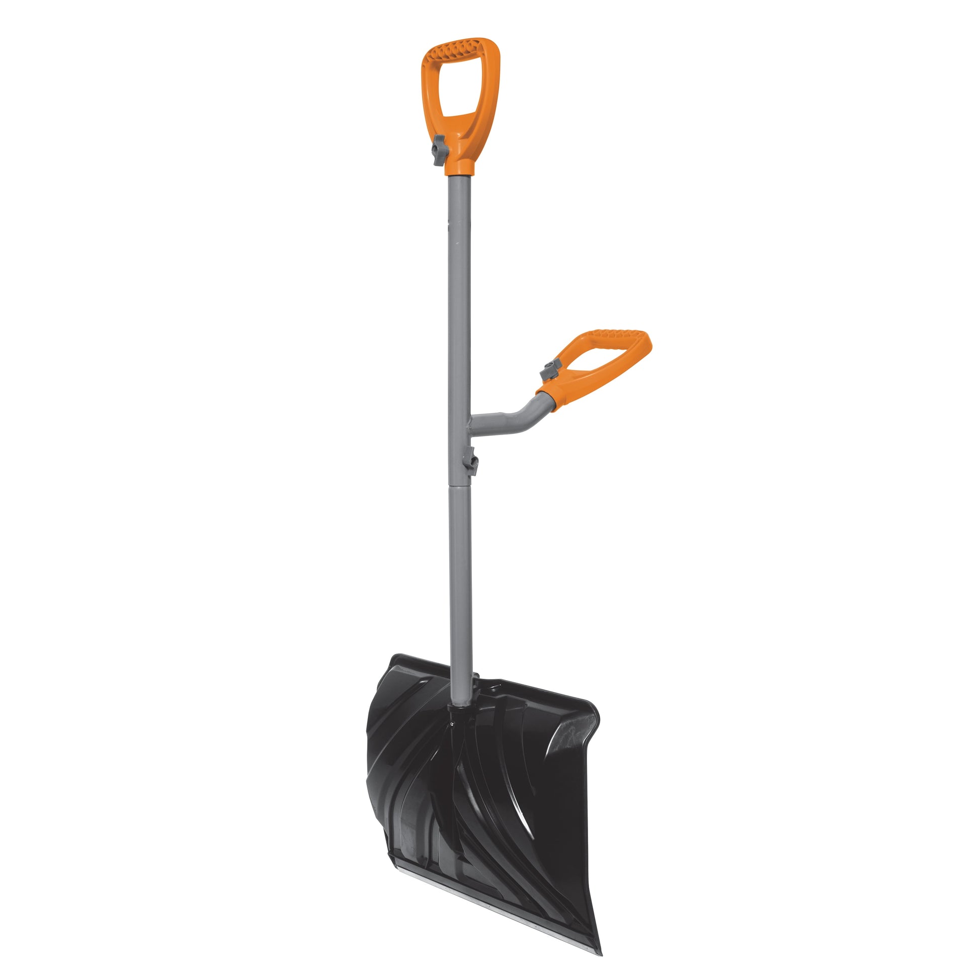 Ergieshovel Ergonomic Snow Shovel 18" Push + Scoop Blade, 34.5" Steel Shaft, ERG-SNSH18
