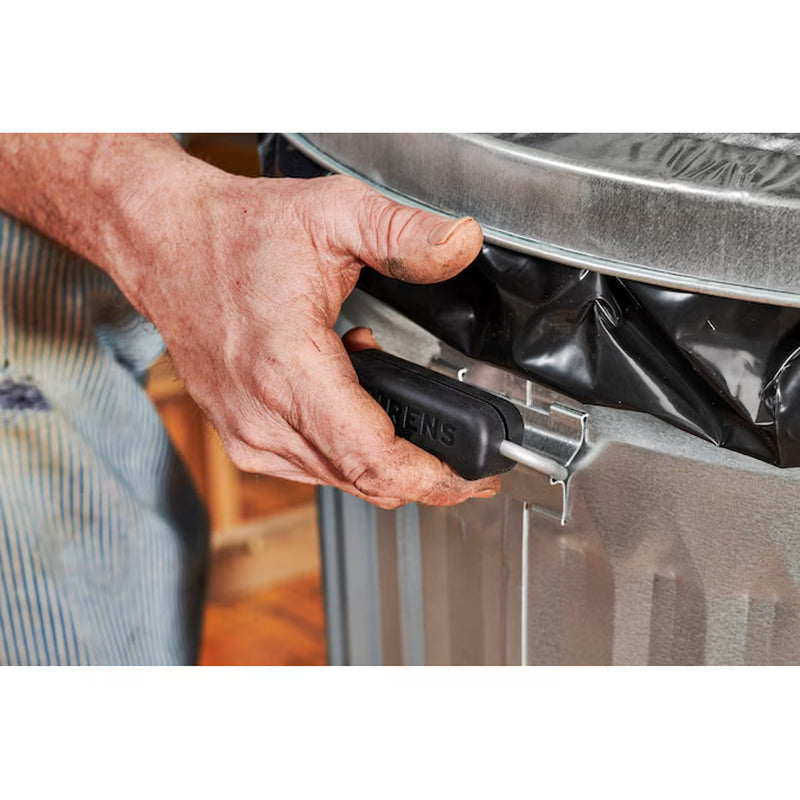 31 Gallon Silver/Galvanized Metal Indoor/Outdoor Kitchen Detached Lid Trash Can