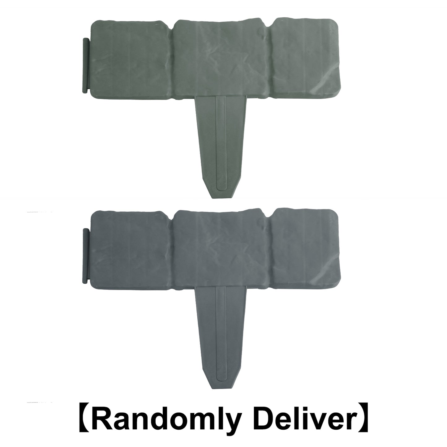 20-Piece Cobblestone Plastic Lawn Edging Border – 16 ft Garden Bed Divider