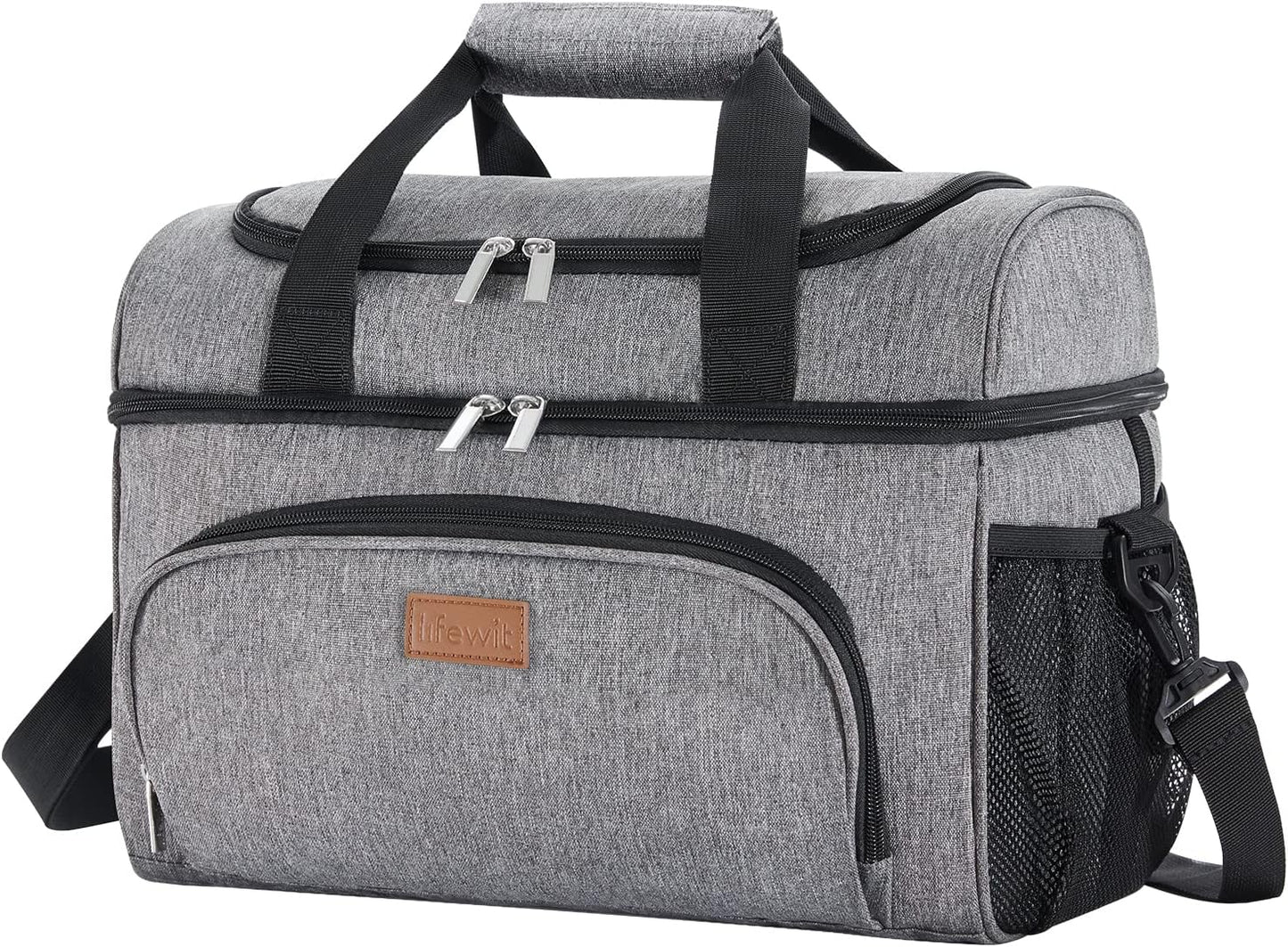 Large Cooler Bag Insulated Lunch Bag Lightweight Portable Cool Bag Double Layer for Picnic, Beach, Work, Trip