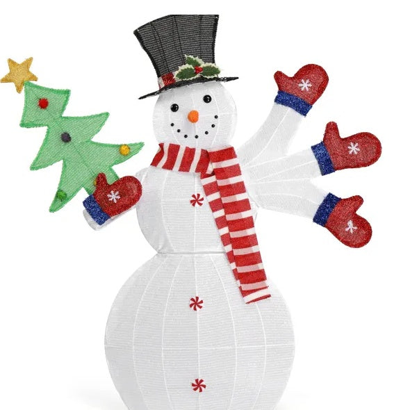 LED Lighted Snowman Christmas Decoration - 170 Lights Outdoor Yard Display