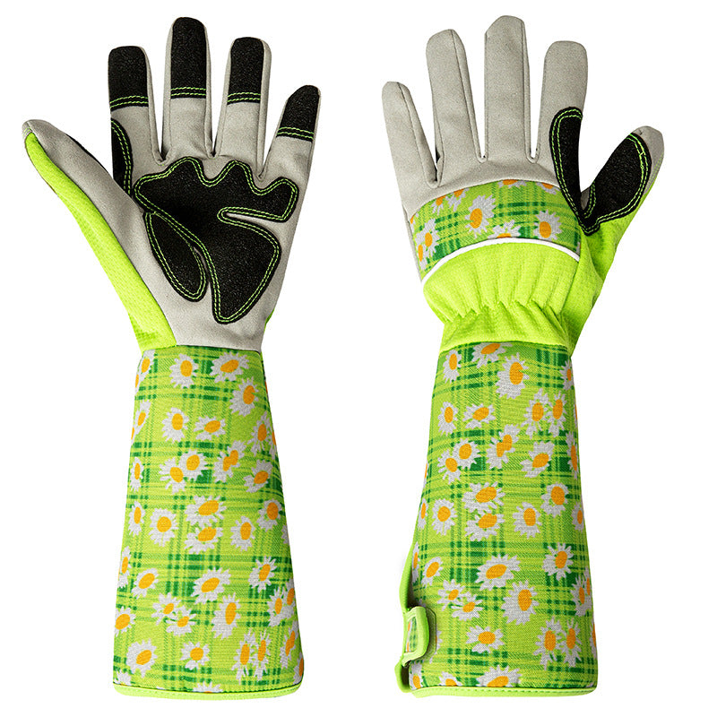 Long Gardening Gloves with Forearm Protection – Rose Pruning Work Gloves
