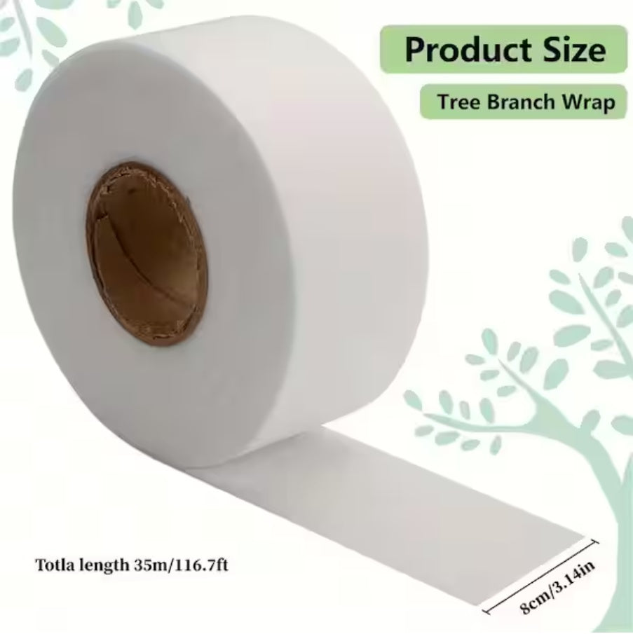 Tree Protector Wrap 333ft - Breathable White Trunk Guard for Winter