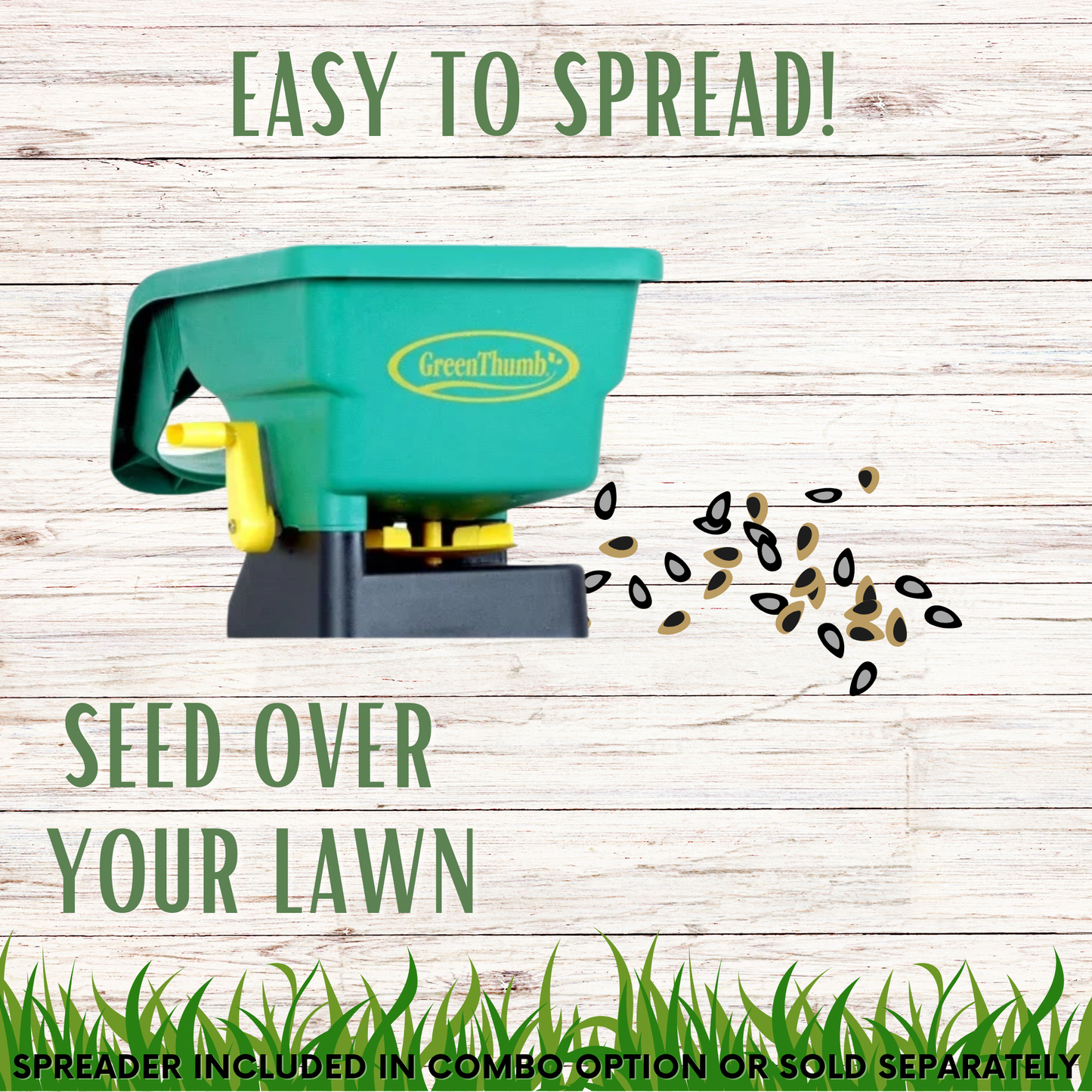 Simple Lawn Low Maintenance Grass Seed Blend – Drought Tolerant, Up to 4,000 Sq Ft