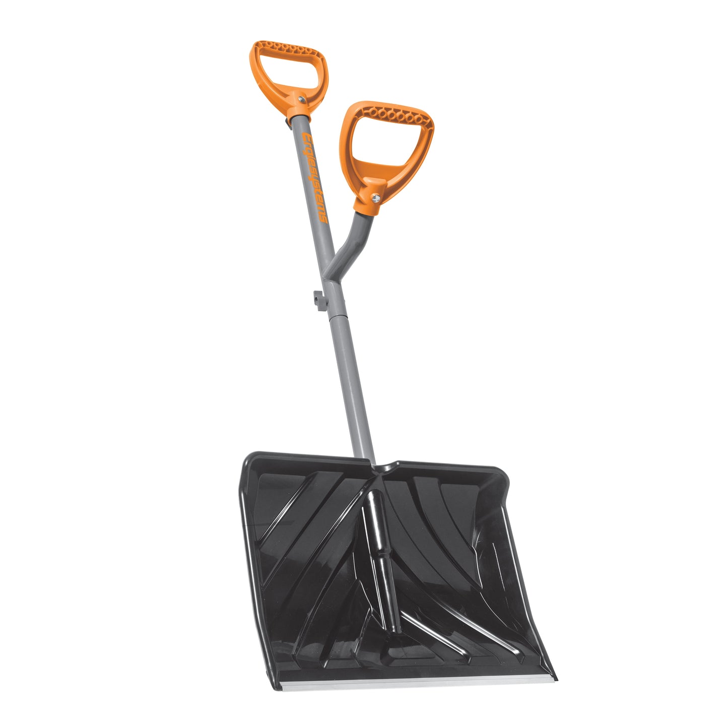 Ergieshovel Ergonomic Snow Shovel 18" Push + Scoop Blade, 34.5" Steel Shaft, ERG-SNSH18