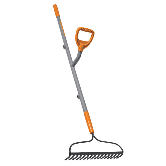 Ergie Systems 55-In Strain-Reducing Bow Rake, 16 Tines