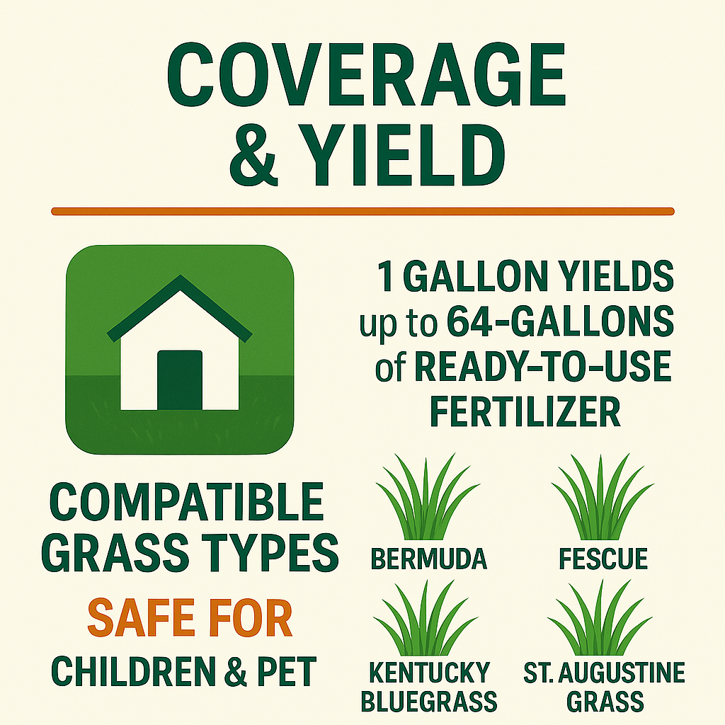 Green Envy Organic Liquid Lawn Fertilizer with Humic Acid