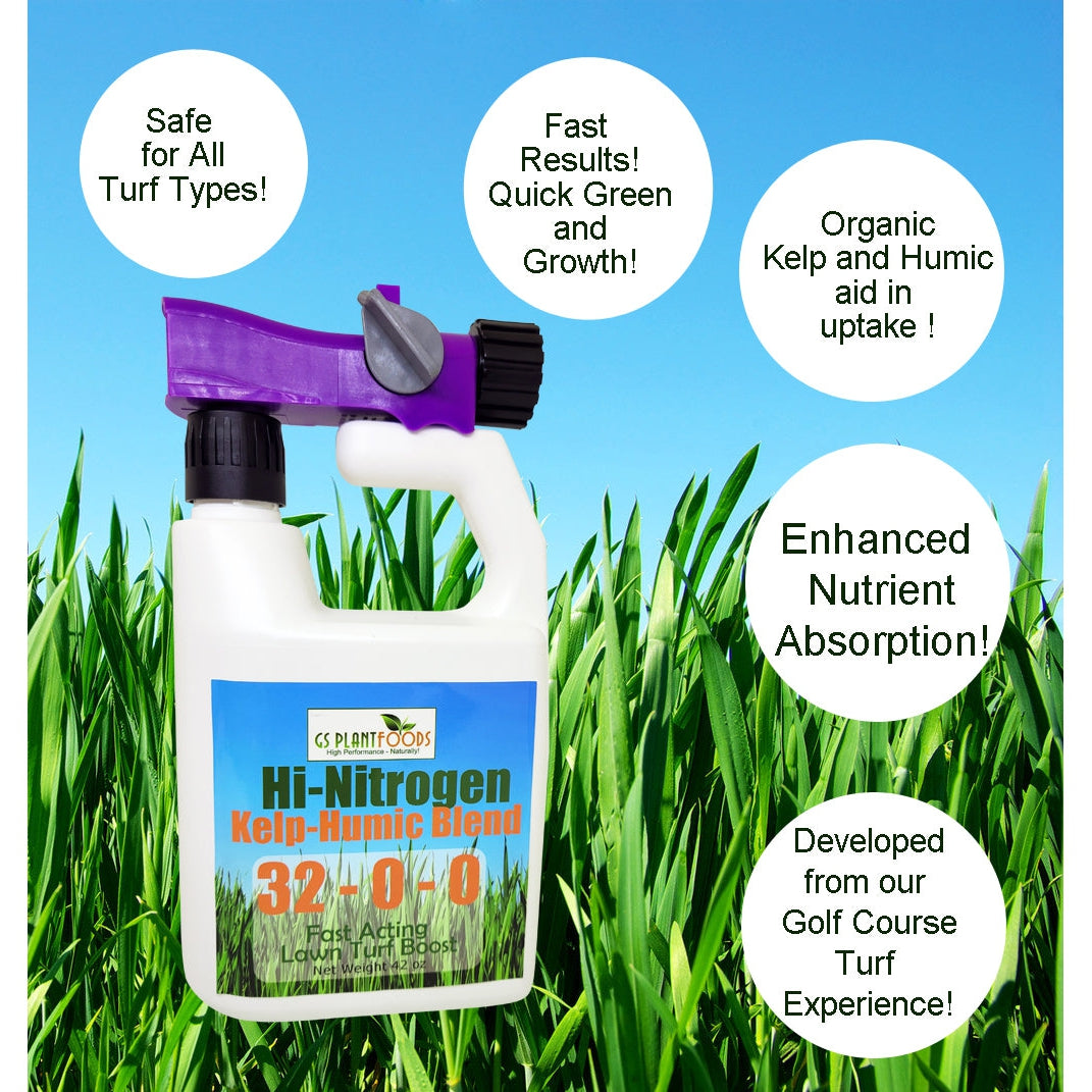 GS Plant Foods Hi-Nitrogen Kelp-Humic Blend Lawn Fertilizer 32-0-0