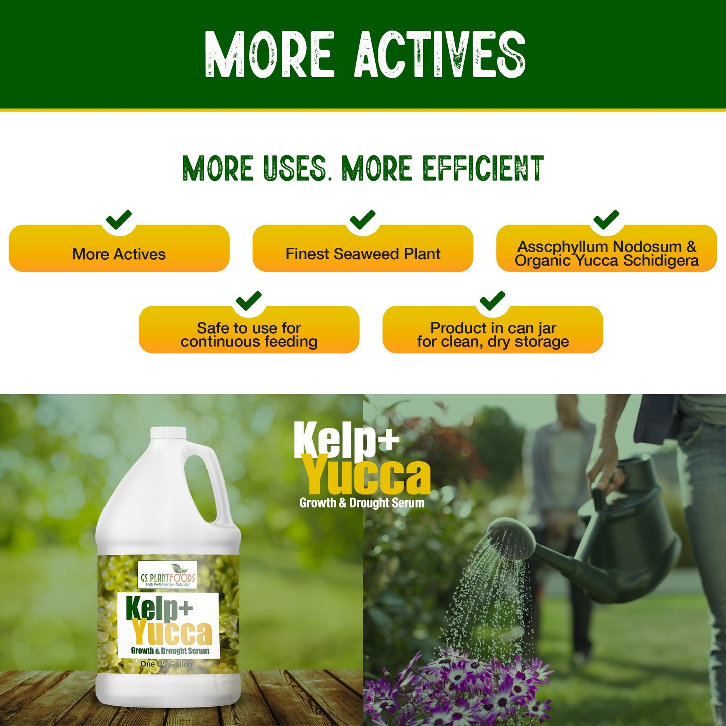 GS Plant Foods Kelp and Yucca Liquid Organic Soil and Plant Enhancer