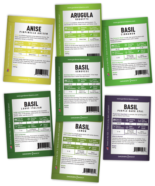 35-Variety Heirloom Herb Seed Pack – Non-GMO, Open-Pollinated