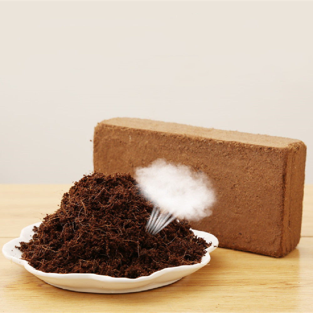 Desalted Coco Peat Brick - Expanding Coconut Coir for Seed Starting & Gardens