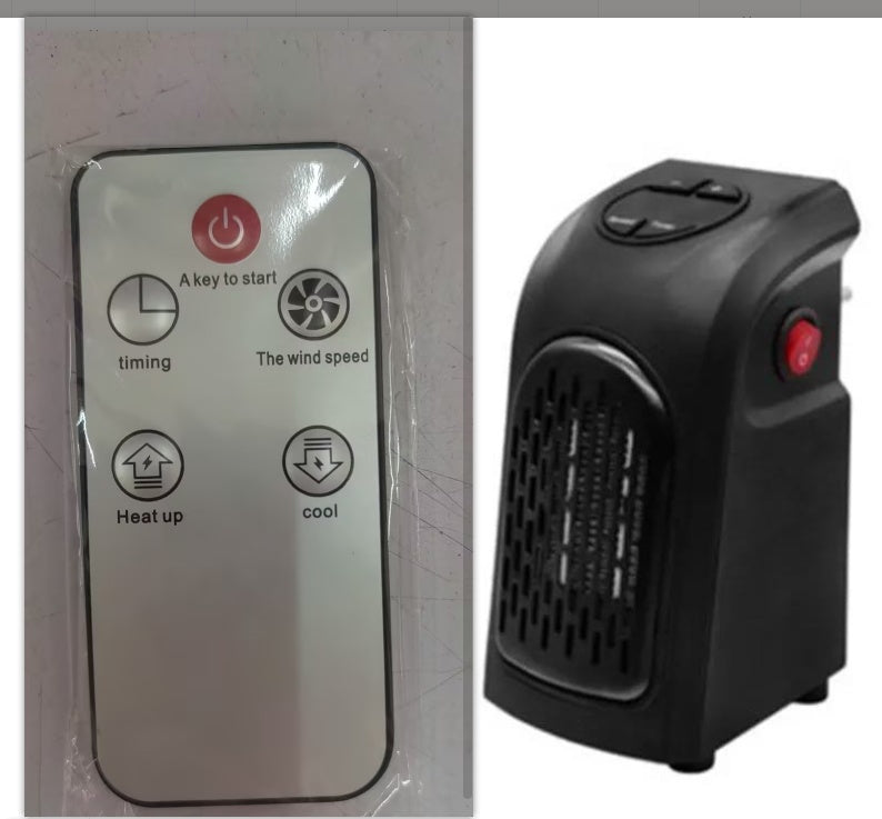 Portable Plug-In Space Heater with Timer & Adjustable Thermostat
