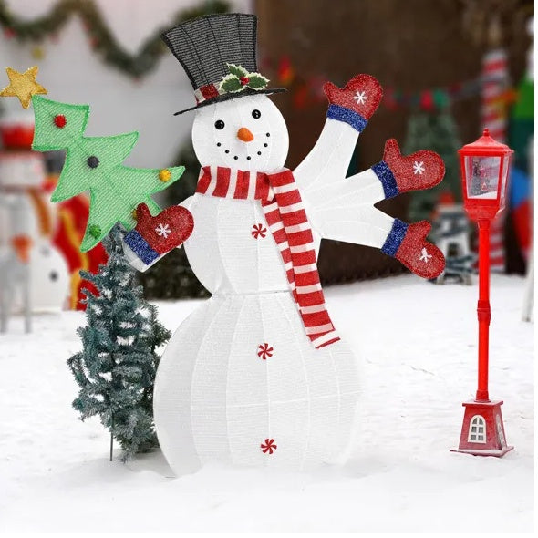 LED Lighted Snowman Christmas Decoration - 170 Lights Outdoor Yard Display