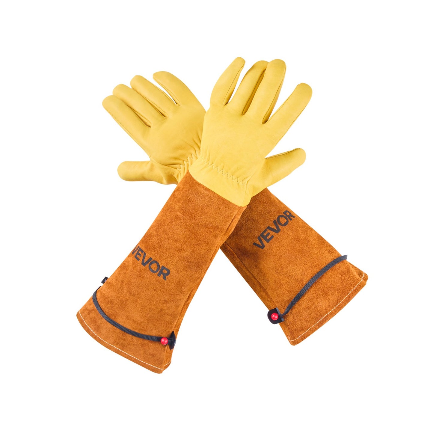 Thorn Proof Gardening Gloves | Long Leather Rose Pruning Gloves for Men & Women