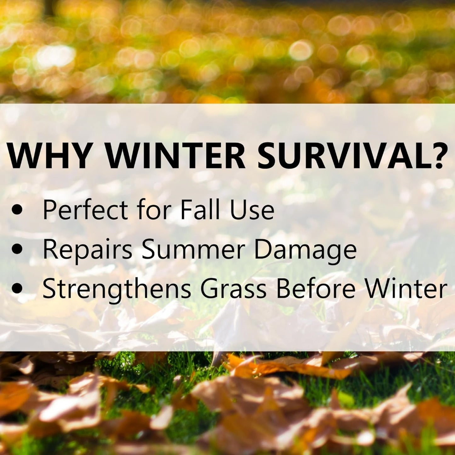 Jonathan Green Winter Survival Fall Lawn Fertilizer, 5M (5,000 Sq Ft Coverage)
