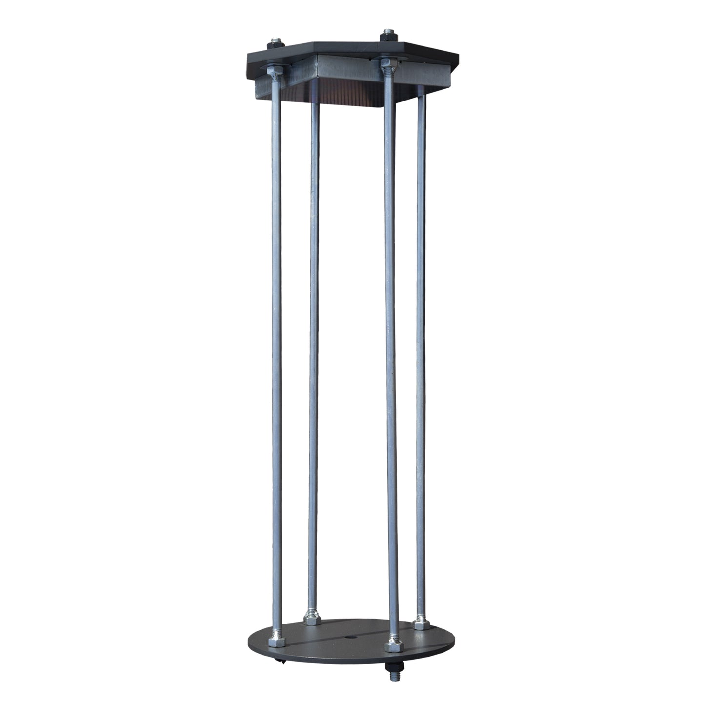 Heavy-Duty In-Ground Steel Umbrella Base for Patio, Garden, and Lawn, 700 lb Rated, Black