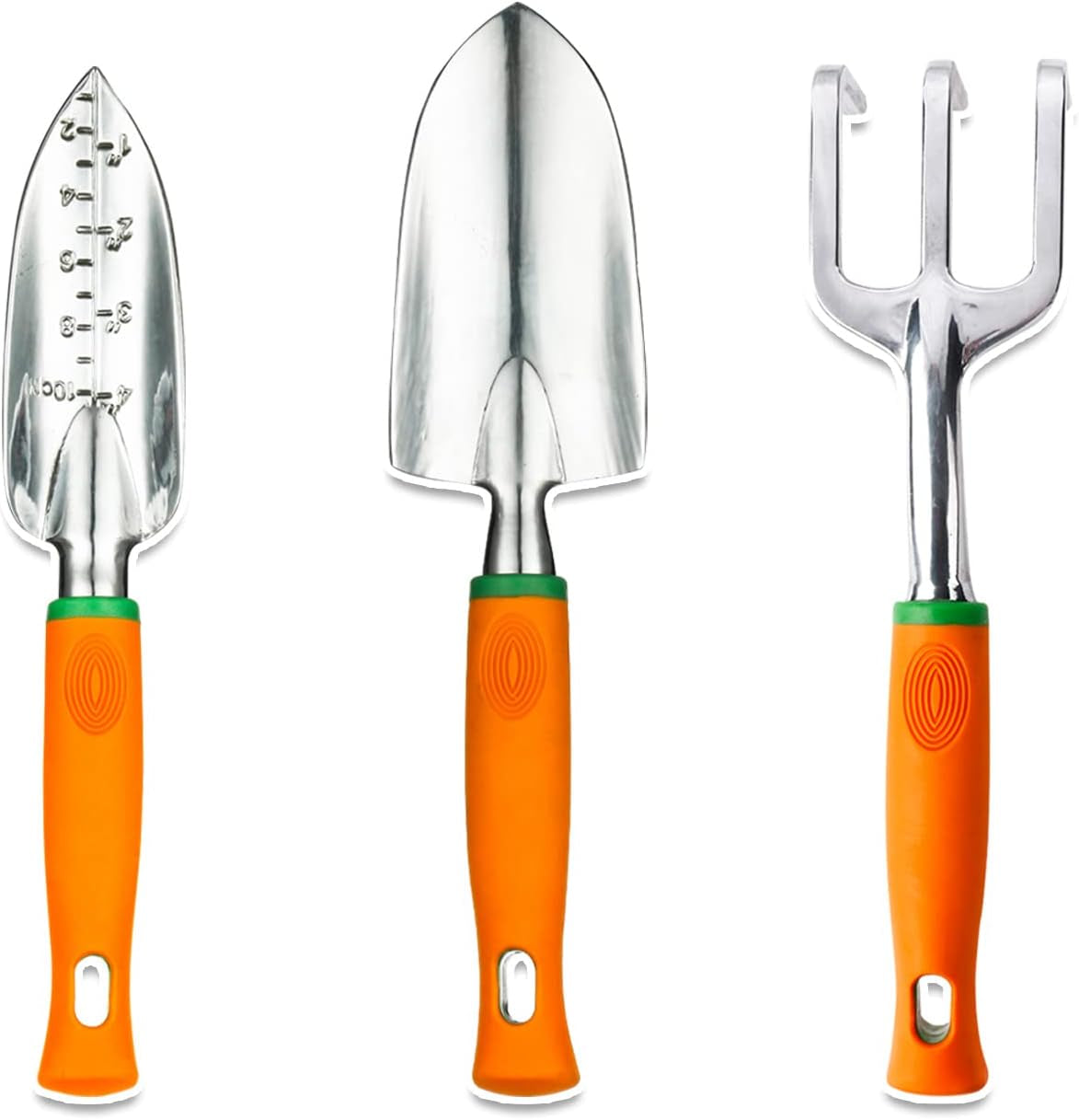 Garden Tool Set, 12 Piece Aluminum Hand Tool Kit, Garden Canvas Apron with Storage Pocket, Outdoor Tool, Heavy Duty Gardening Work Set with Ergonomic Handle, Gardening Tools for Women Men