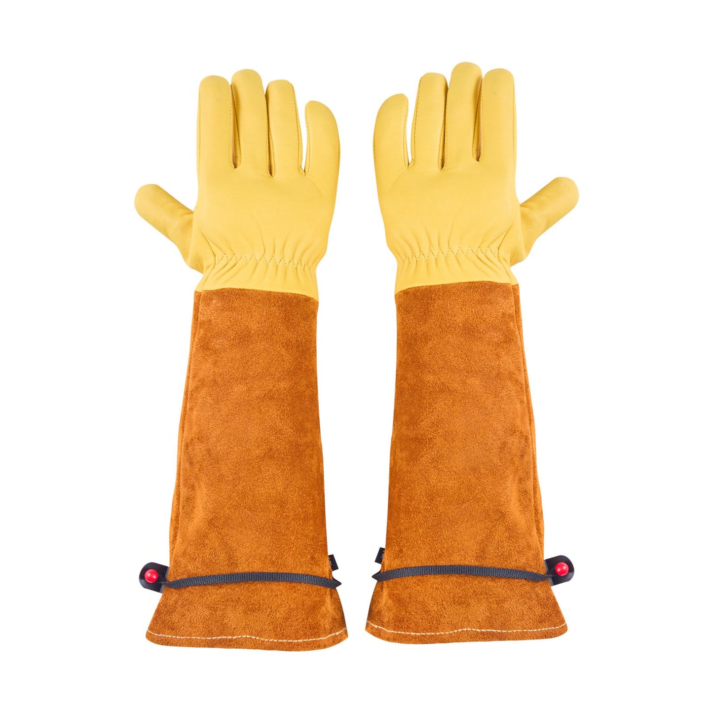 Thorn Proof Gardening Gloves | Long Leather Rose Pruning Gloves for Men & Women