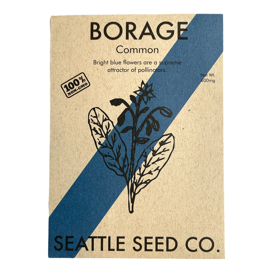 Borage Seeds – Edible Blue Flowers with Cucumber Flavor for Gardens
