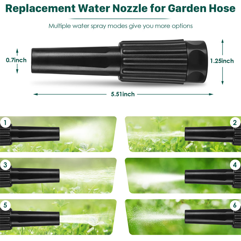 Stainless Steel Metal Garden Hose — Kink Free, 10-Pattern Spray Nozzle, 2 Nozzles | 50FT & 100FT