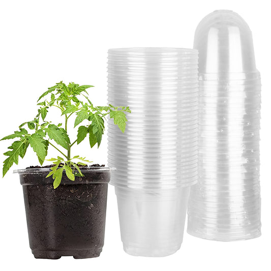 30-Pack Seedling Starter Pots with Humidity Domes for Seed Starting