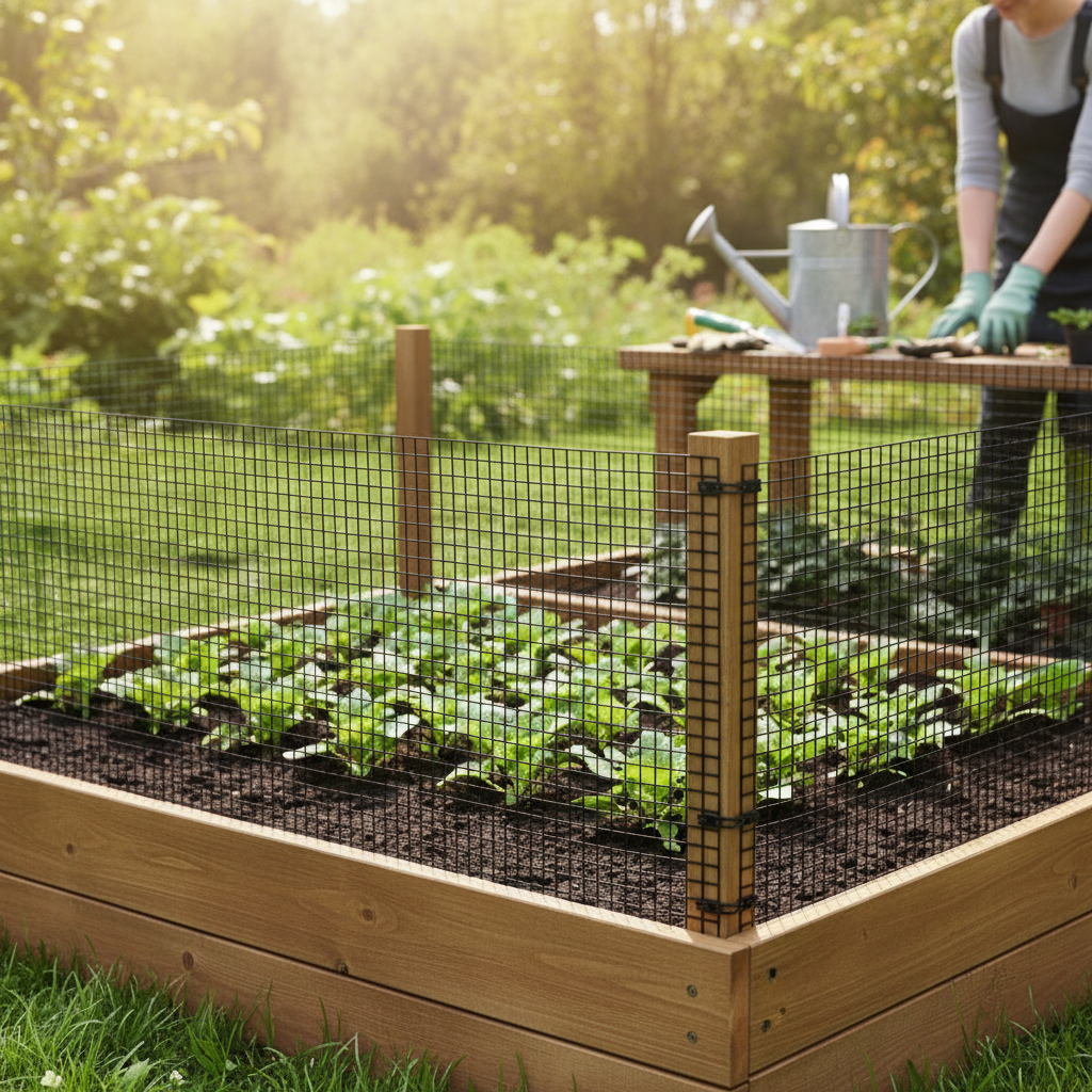 24" x 100' Galvanized Hardware Cloth Wire Mesh Roll, 19 Gauge, Vinyl Coated