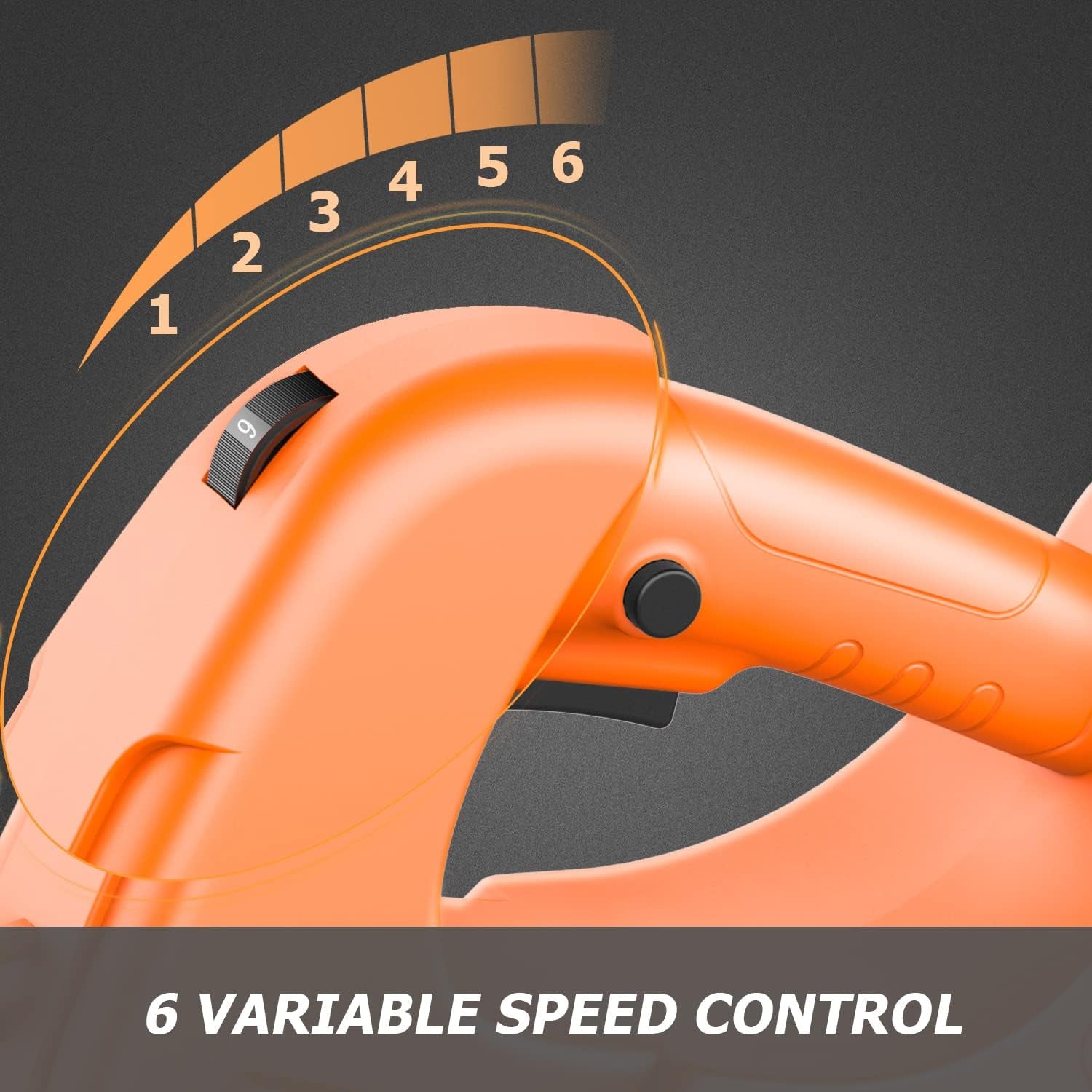 Cordless Leaf Blower, 320 CFM 180 MPH 5.0Ah Battery Operated Leaf Blower with Battery and Charger, 21V Electric Blower with 6 Variable Speed Control for Lawn Care, Blow Leaf, Snow Debris, Dust