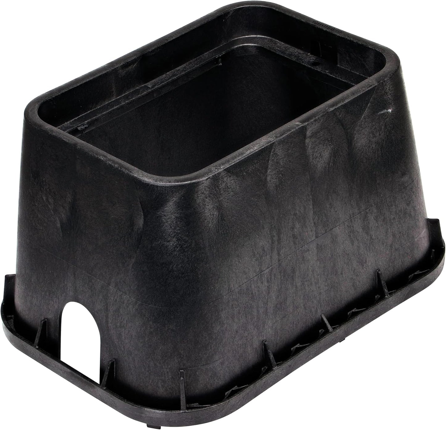 113BC* 10 In. round Valve Box and Cover, 10 In. Height, Irrigation Control Valve Lettering, Black Box, Green Overlapping Cover, Black/Green