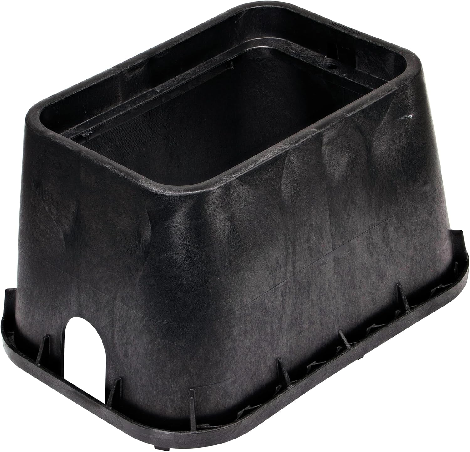 113BC* 10 In. round Valve Box and Cover, 10 In. Height, Irrigation Control Valve Lettering, Black Box, Green Overlapping Cover, Black/Green
