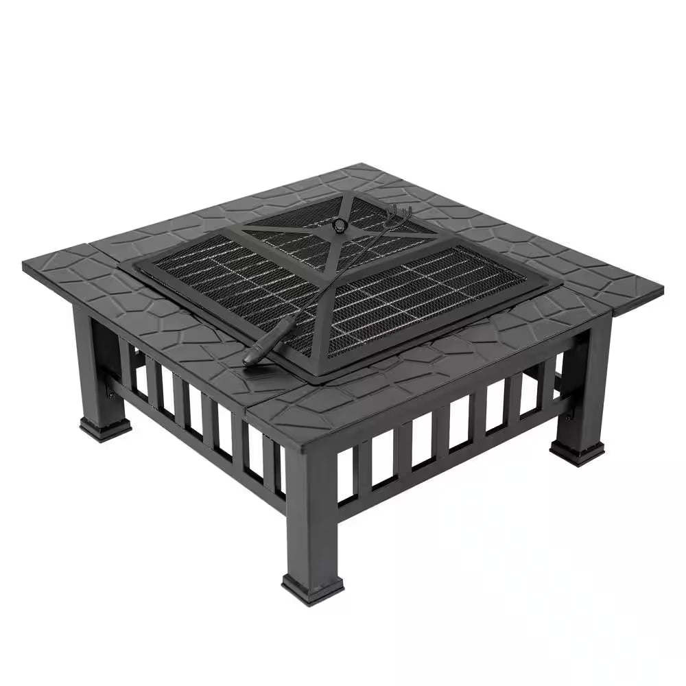 Durango 32 In. X 16.9 In. Square Steel Charcoal Fire Pit