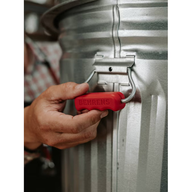 31 Gallon Silver/Galvanized Metal Indoor/Outdoor Kitchen Detached Lid Trash Can