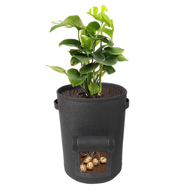 10 Gallon Fabric Potato Grow Bags with Harvest Window for Patios, Balconies, and Small Gardens