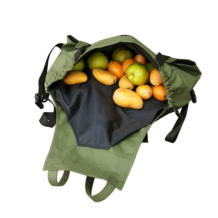 Cotton Canvas Garden Apron with Harvest Pocket, Adjustable