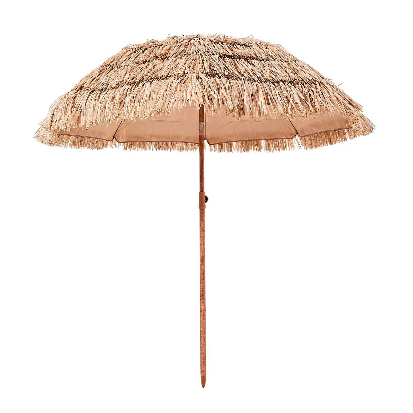 6 ft Thatched Tiki Patio Umbrella for Beach, Pool & Garden