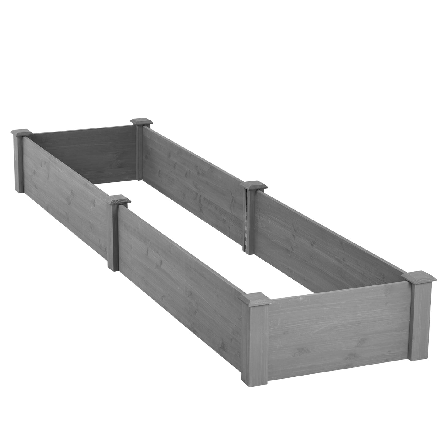 Raised Garden Bed 96x28x10" Large Planter Box for Vegetables & Herbs
